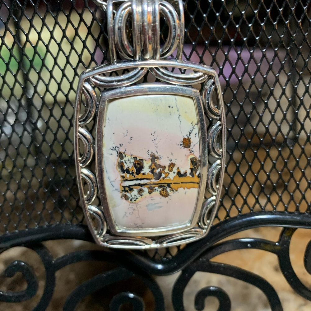 Large stunning picture Jasper pendant, 107 CTS GGR 122